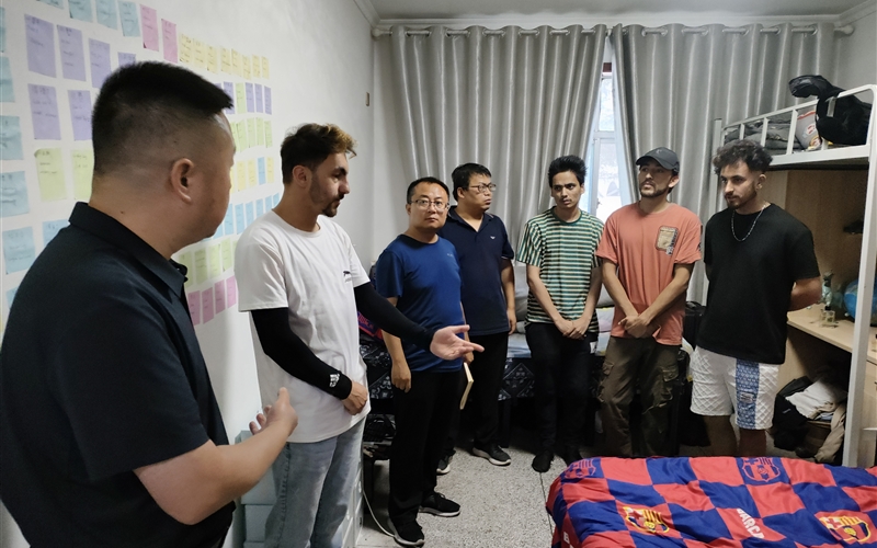 國(guó)際合作交流處開展留學(xué)生開學(xué)前安全檢查